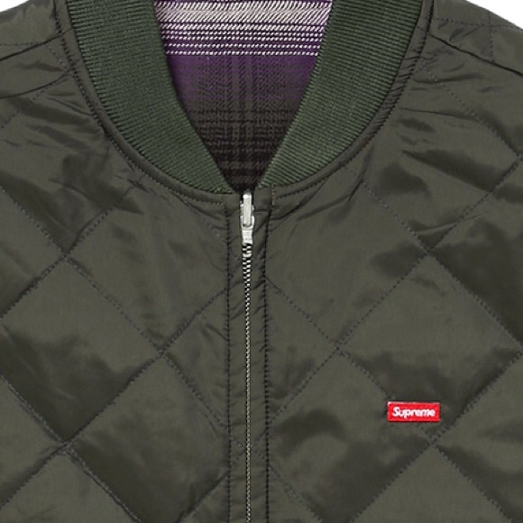 NEW! Supreme reversible shadow plaid vest - Picture 4 of 5